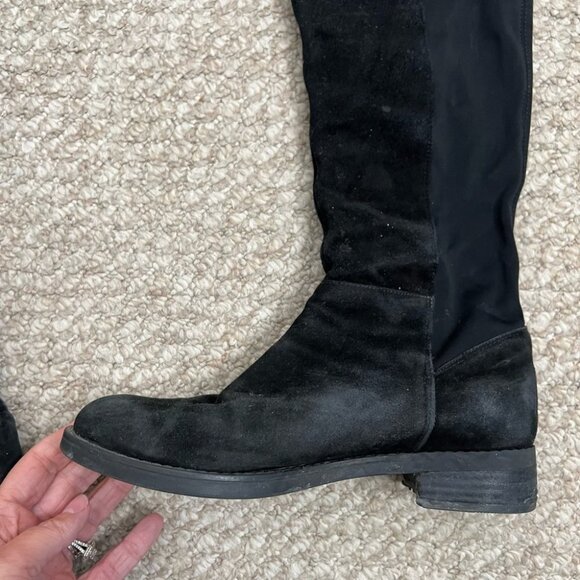 P324. Blondo Black Over the Knee Boots Sleek Design - Picture 11 of 16